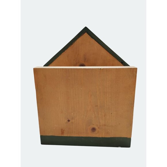 Rustic Wooden Birdhouse Decor Napkin Holder - Picture 3 of 4